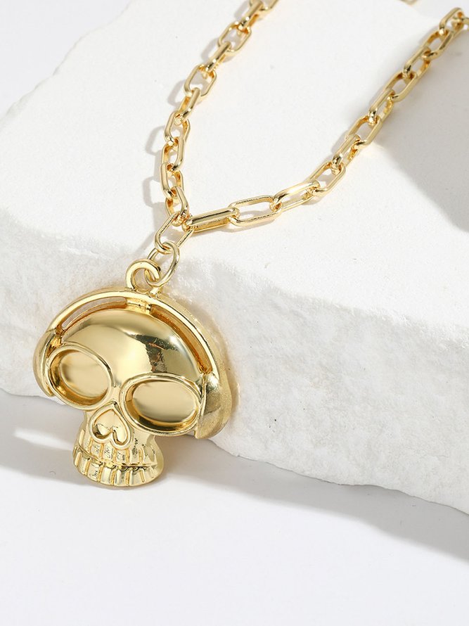 Halloween Skull Pumpkin Spooky Spider Gothic Necklace