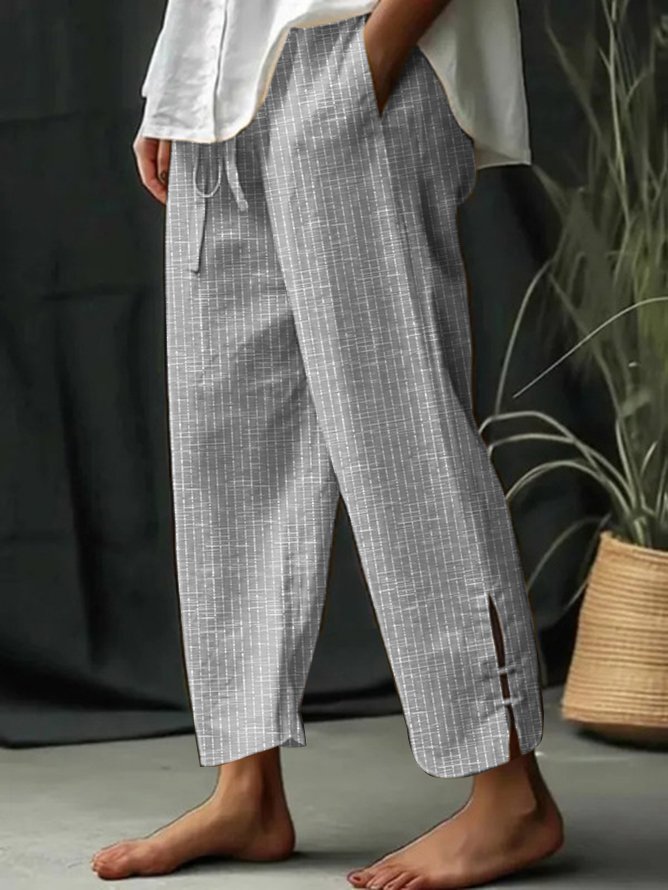 Loose Casual Striped Pants