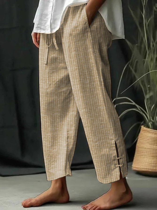 Loose Casual Striped Pants