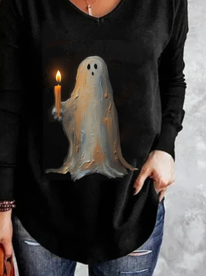 Spooky Halloween Graphic T-Shirt Creepy Goth Horror Tee