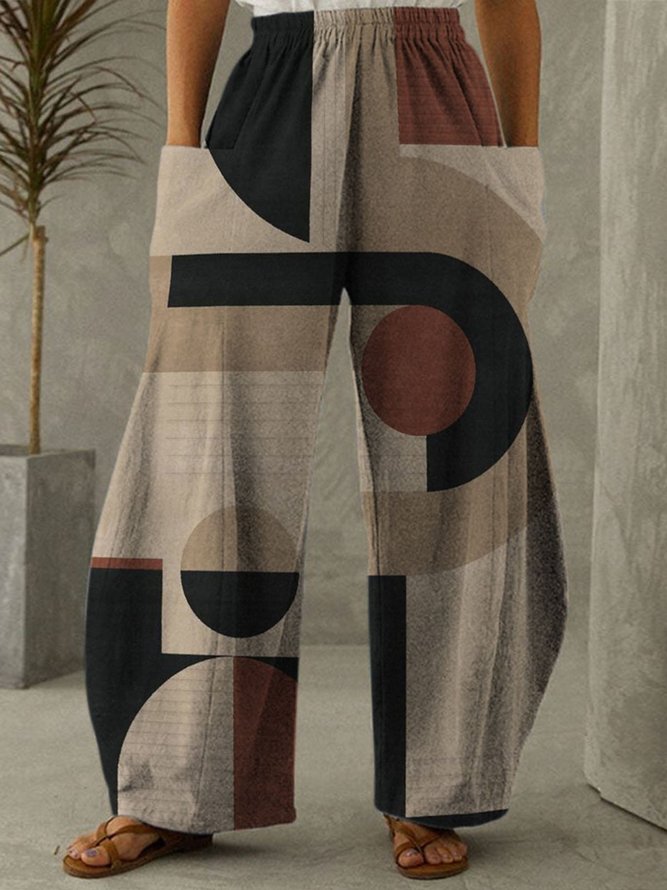 Casual Plants Loose Pants