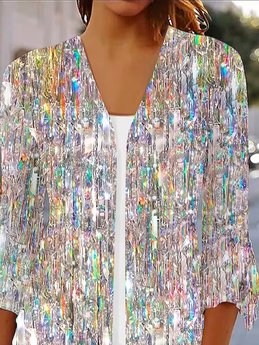 Cross Neck Loose Casual Kimono