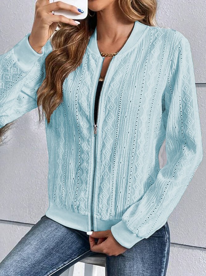 Others Plain Casual Jacket