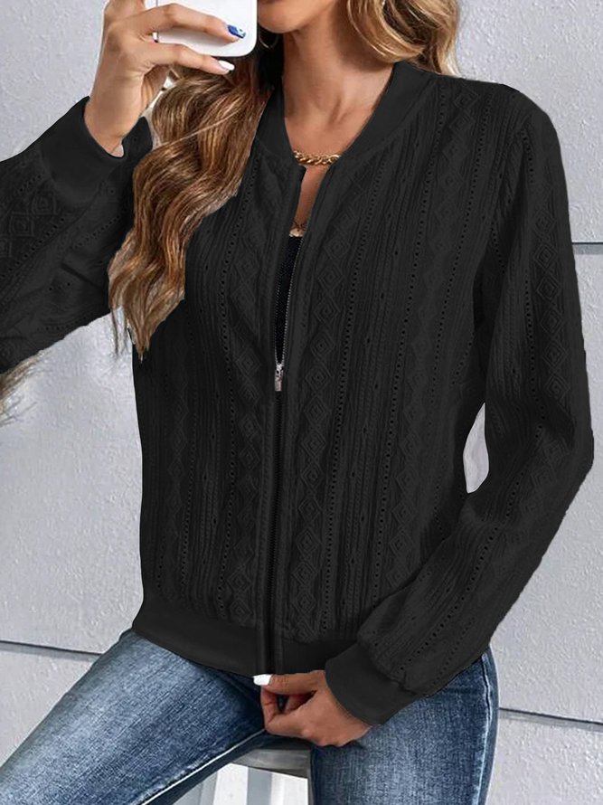 Others Plain Casual Jacket