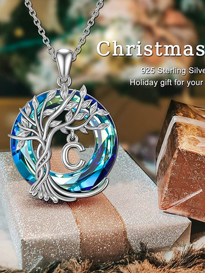 Life Tree Letters Necklace