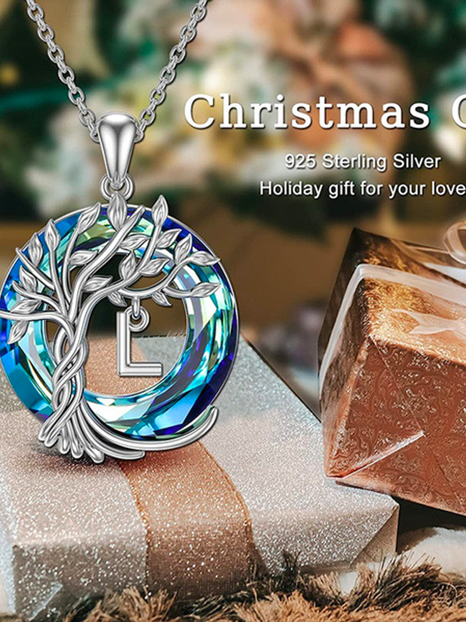 Life Tree Letters Necklace