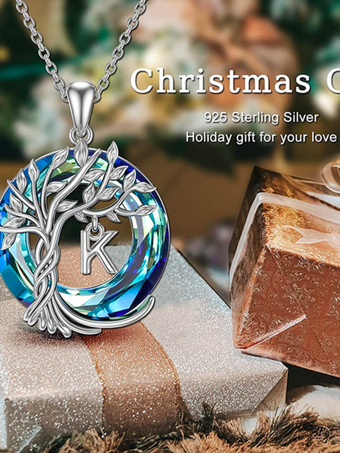 Life Tree Letters Necklace
