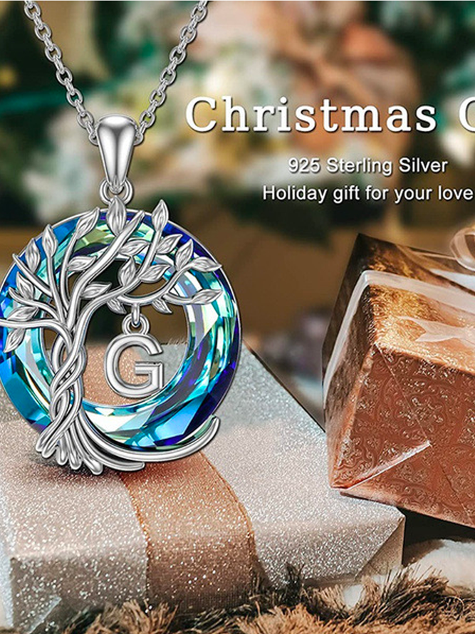 Life Tree Letters Necklace