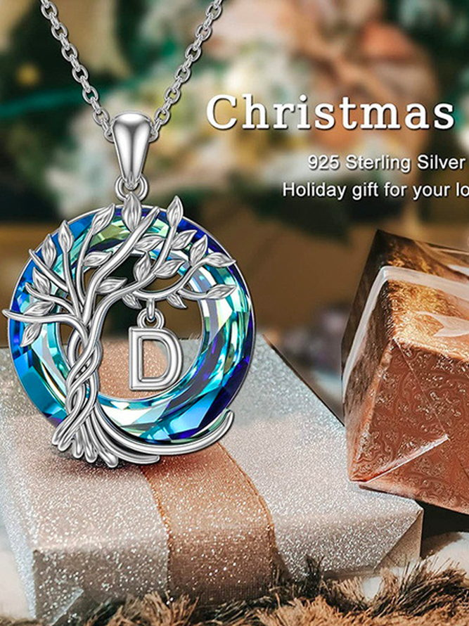 Life Tree Letters Necklace