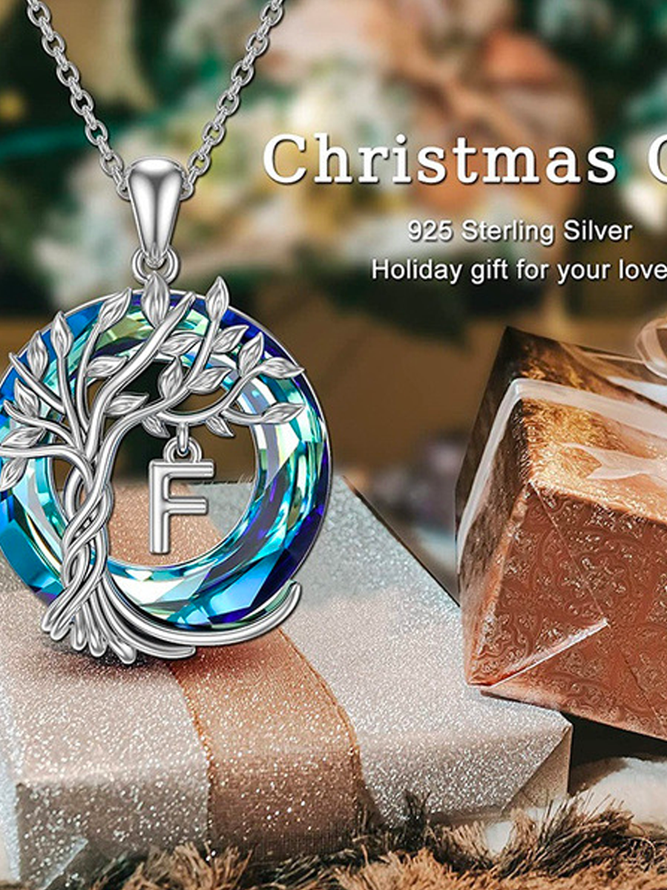 Life Tree Letters Necklace