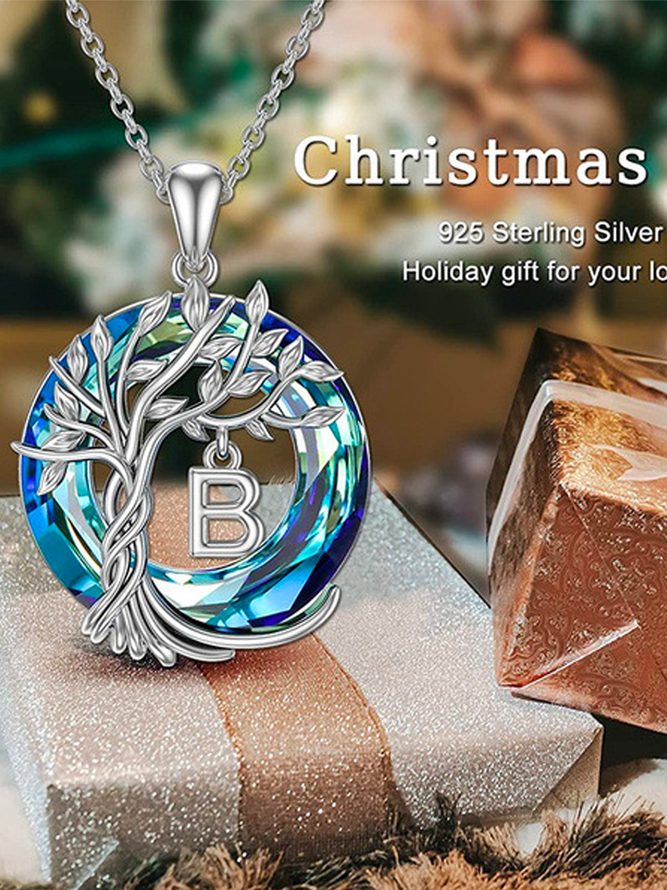 Life Tree Letters Necklace