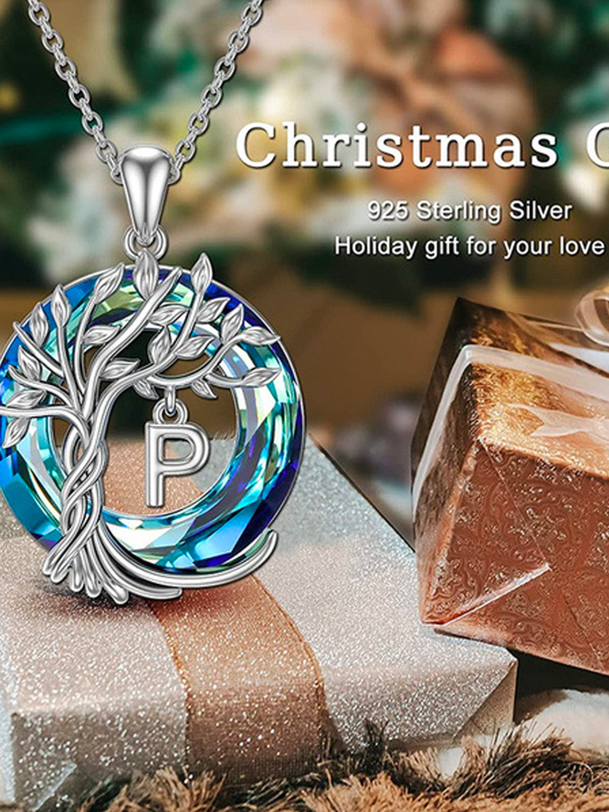 Life Tree Letters Necklace