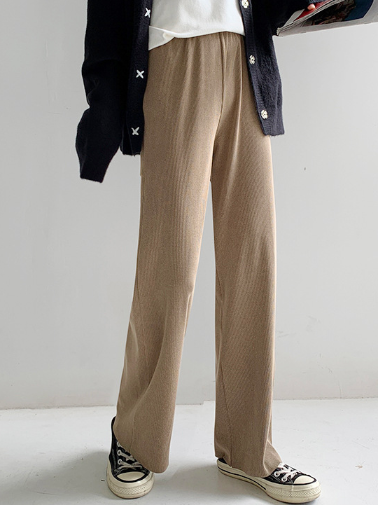 Plain Casual Loose Pants