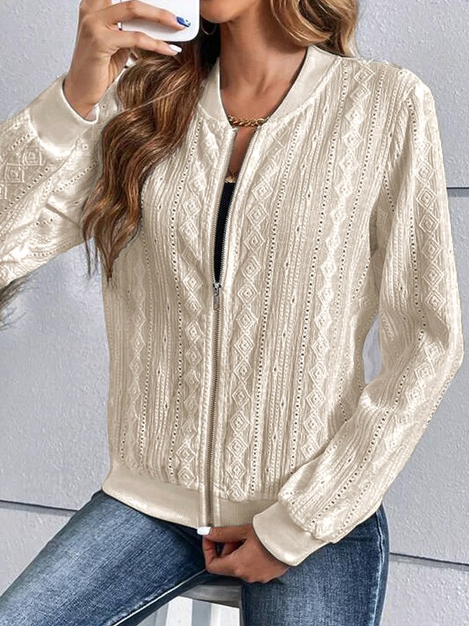Others Plain Casual Jacket