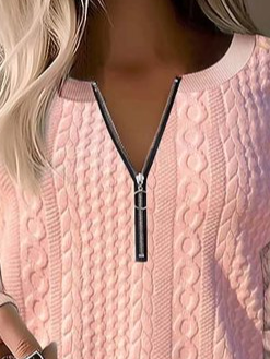 Crew Neck Loose Casual Sweatshirt