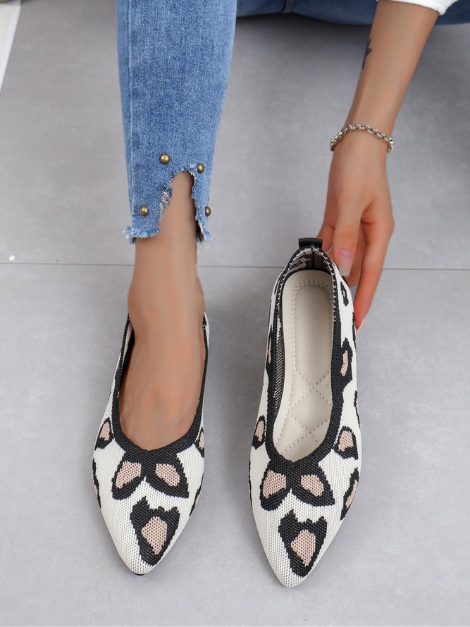 Casual Color Block Comfy Insole Shallow Shoes