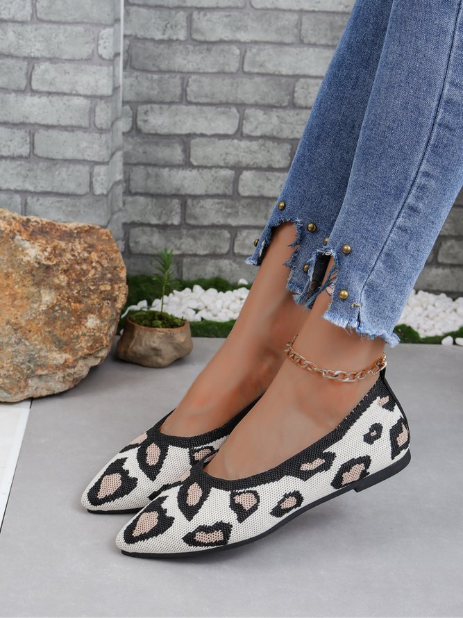 Casual Color Block Comfy Insole Shallow Shoes