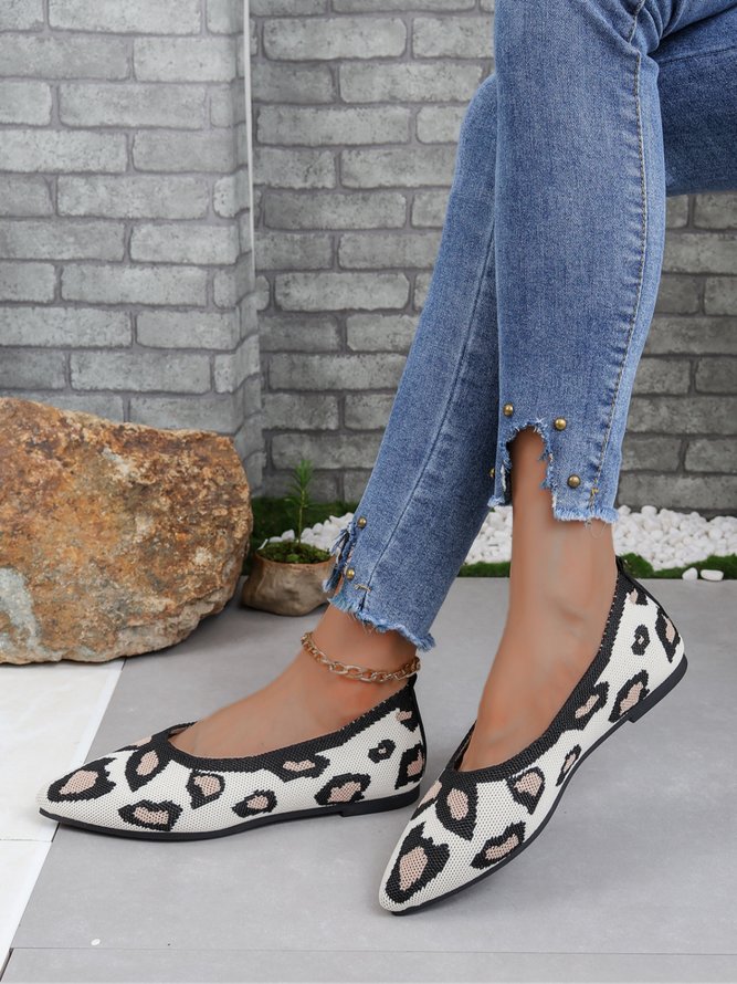 Casual Color Block Comfy Insole Shallow Shoes