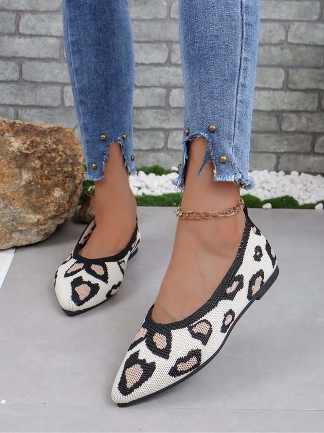 Casual Color Block Comfy Insole Shallow Shoes