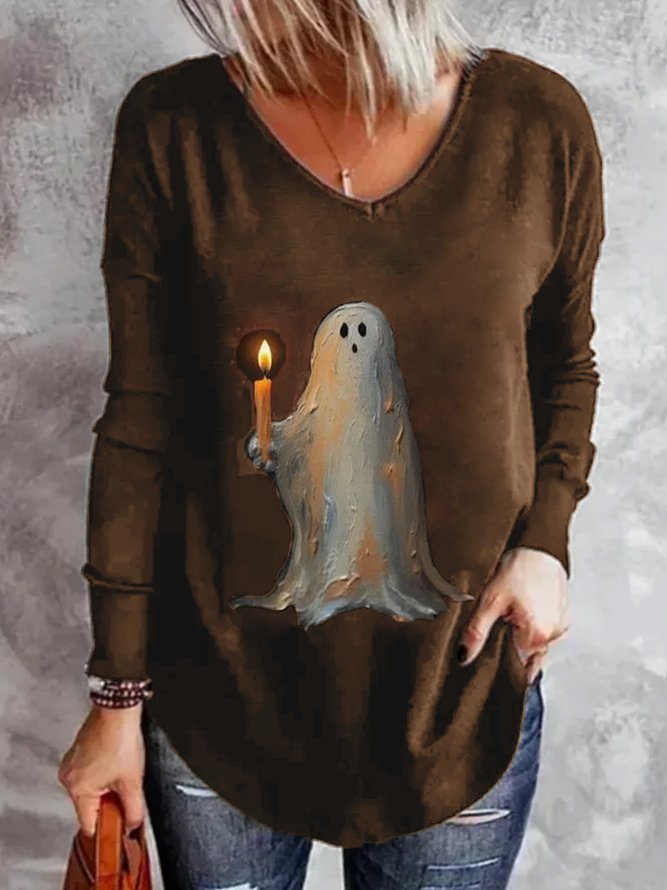 Spooky Halloween Graphic T-Shirt Creepy Goth Horror Tee