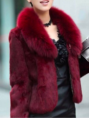 Loose Elegant Winter Faux Fur Coat