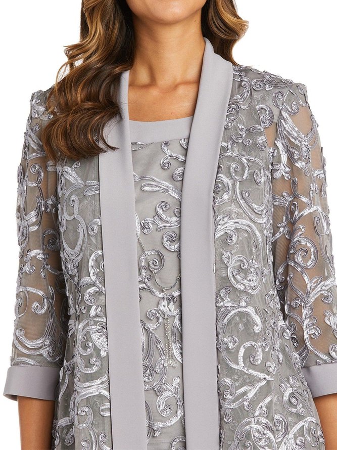 Loose Wrap Elegant Lace Matching Outfit