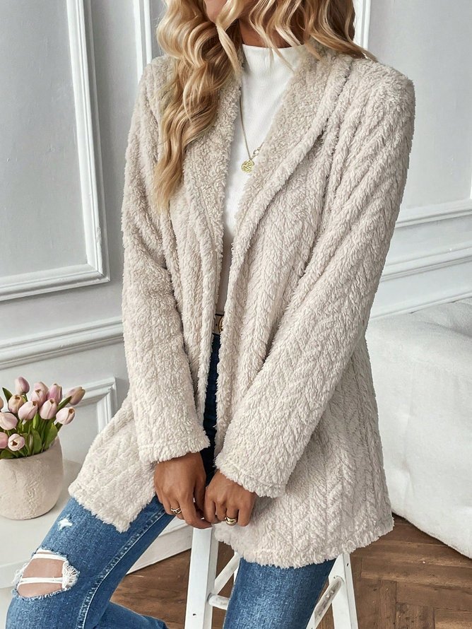 Casual Loose Hoodie Teddy Jacket