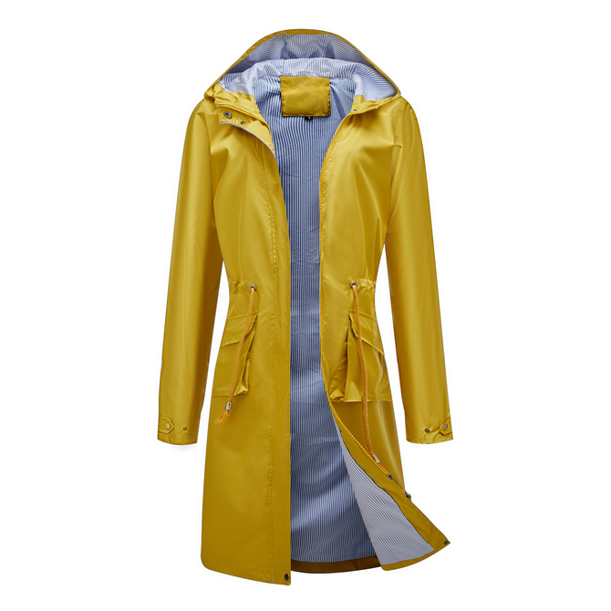 Hoodie Loose Plain Casual Trench Coat