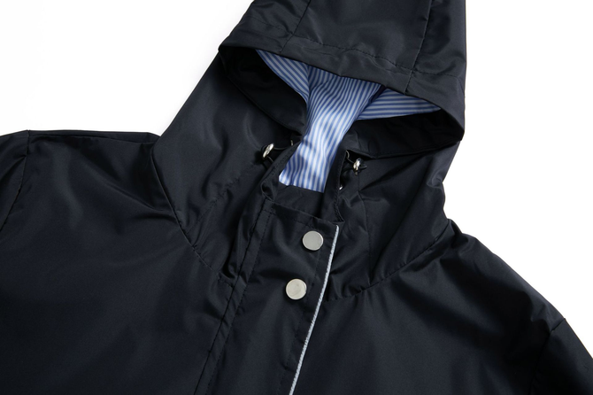 Hoodie Loose Plain Casual Trench Coat