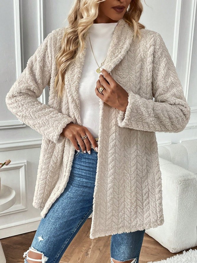 Casual Loose Hoodie Teddy Jacket