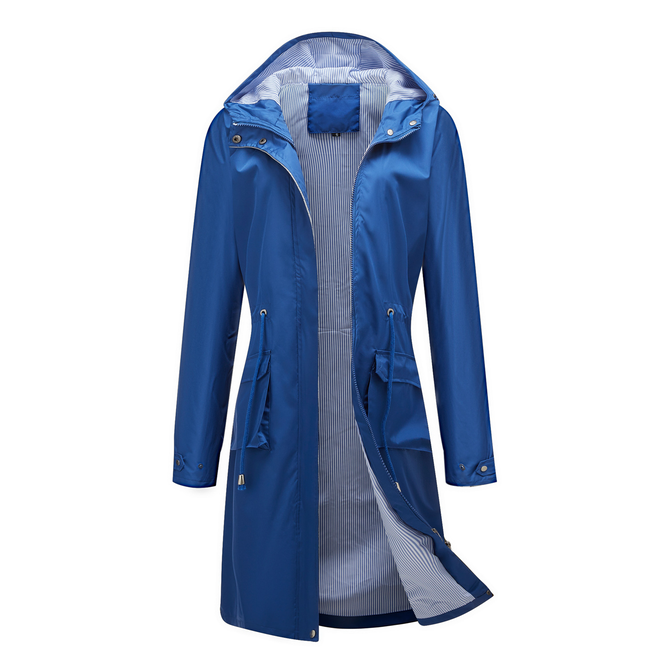 Hoodie Loose Plain Casual Trench Coat