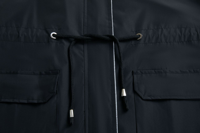 Hoodie Loose Plain Casual Trench Coat