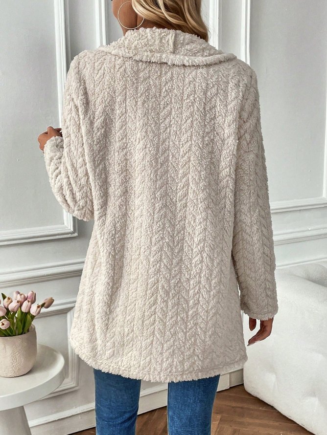 Casual Loose Hoodie Teddy Jacket