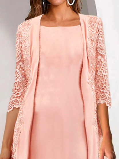 Split Joint Regular Fit Party Two-Piece Set