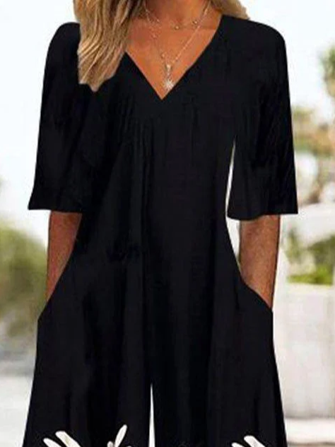 Side view of Women Floral Casual Jumpsuits