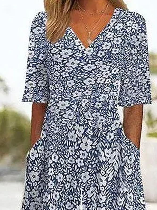 Side view of Women Floral Casual Jumpsuits