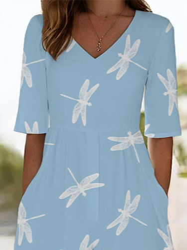 Side view of Women Dragonfly Casual Jumpsuits