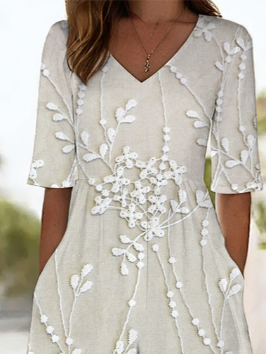Side view of Women Floral Casual Jumpsuits