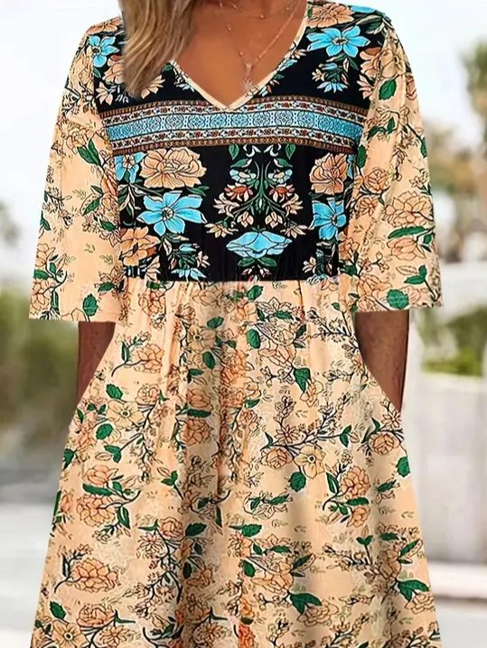 Side view of Women Floral Casual Jumpsuits