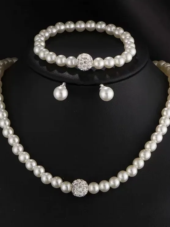 Women Vintage Plain All Season Beading Prom Rhinestone Chain Necklaces Necklaces-image-16780698