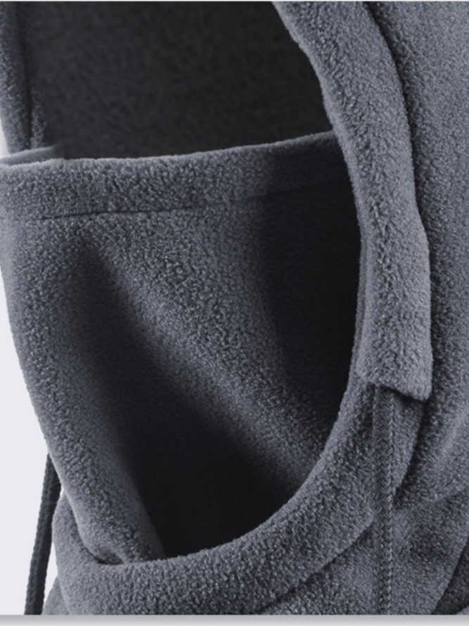 Side view of Women Sports Plain All Season Polyester Split Joint Commuting Regular Hood Hats