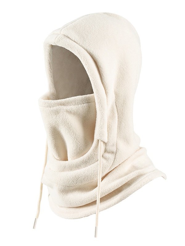 Side view of Women Sports Plain All Season Polyester Split Joint Commuting Regular Hood Hats