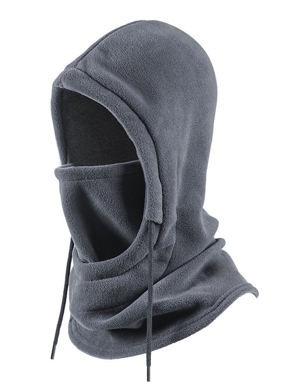 Side view of Women Sports Plain All Season Polyester Split Joint Commuting Regular Hood Hats