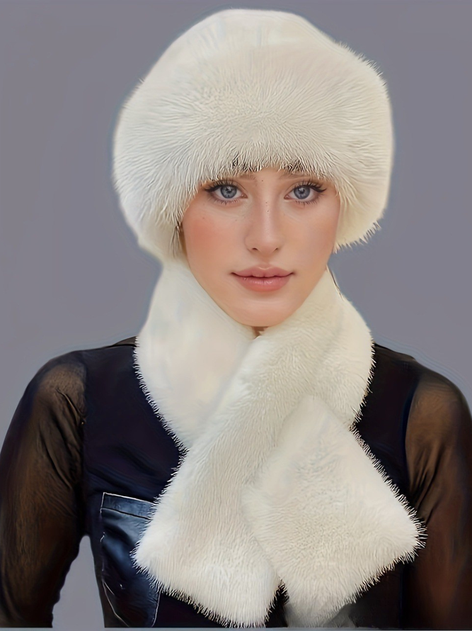 Side view of Women Elegant Plain All Season Polyester Split Joint Heavyweight Vacation Floppy Hats