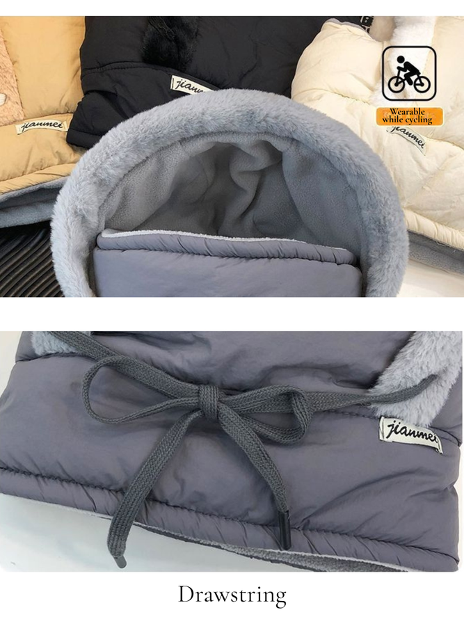 Side view of Women Color Block Casual All Season Split Joint Heavyweight Warmth Daily Cotton-Blend Floppy Hats