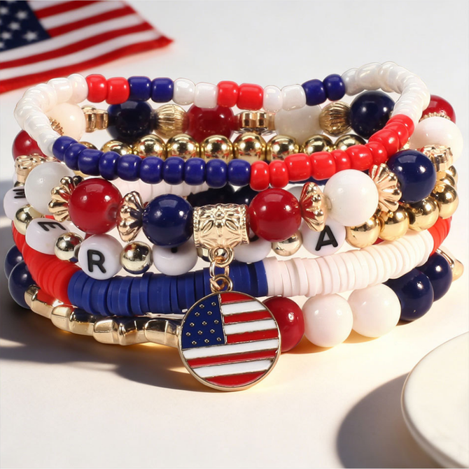 Women Vintage Color Block All Season Daily Multilayer Bracelet Polyester Bracelets-image-17087161