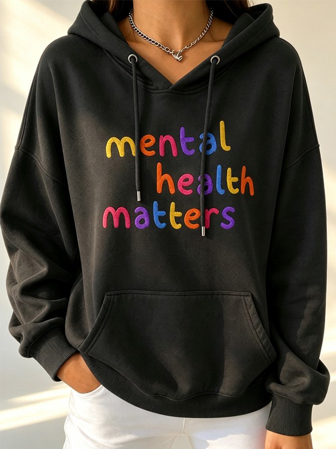 Women Plain Vintage Hoodie Long Sleeve Spring/Fall Hoodies-image-17150421