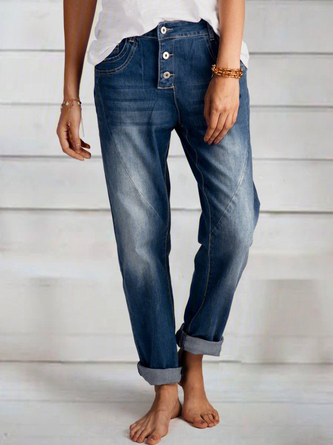 Casual Pockets Jeans