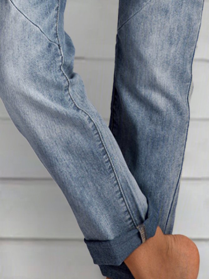 Casual Pockets Jeans