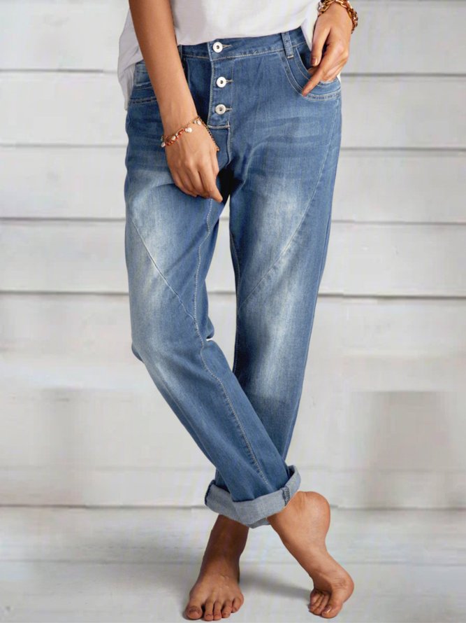 Casual Pockets Jeans